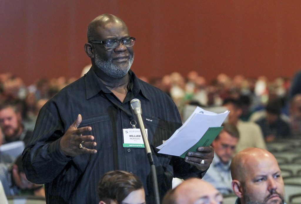 Texas pastor Dwight McKissic moved to bring his proposal on the "alt-right" to messengers at the Southern Baptist Convention Tuesday June 13. Photo by Van Payne