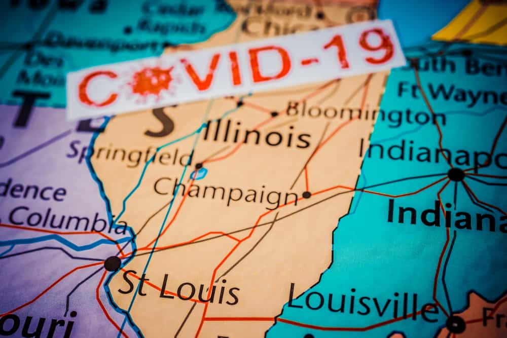 COVID cases in Illinois