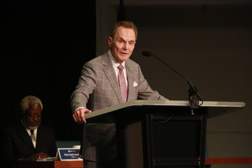 Ronnie Floyd addresses the SBC Executive Committee board of trustees during the group’s Sept. 20–21 meeting in Nashville. Alabama Baptist photo by Van Payne.