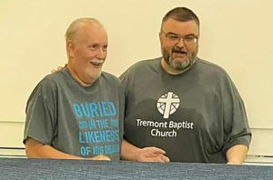 Eric is one of the first adults Tremont's baptized in several years.