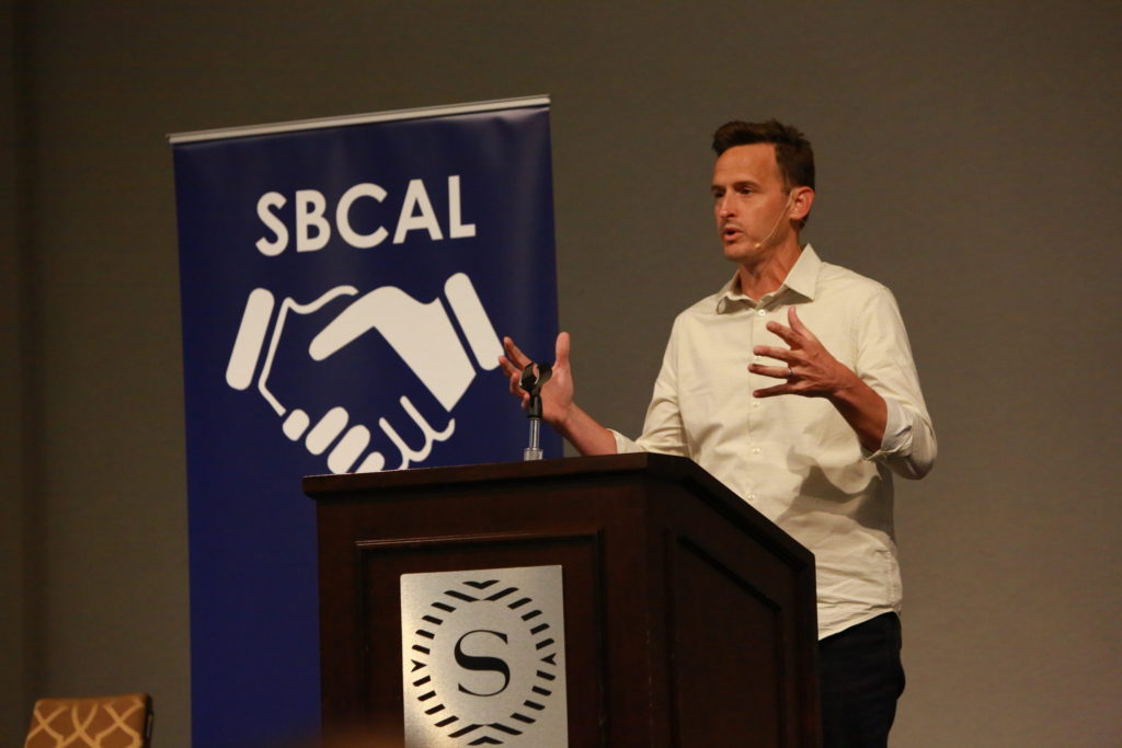 Lifeway president and CEO Ben Mandrell speaks during the SBC Associational Leaders Conference in Anaheim June 12.