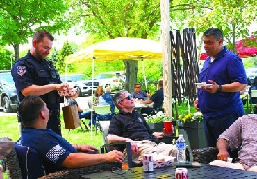 Law officers from DuPage County attended a community barbeque in their honor hosted by Gospelife Church.