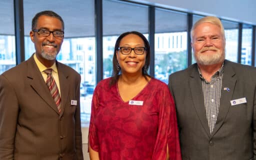 New officers were elected at the 2023 ERLC Trustees’ meeting in Nashville on Sept. 12-13. (Left to right) Kevin Smith will serve as chairperson; Amy Pettway will serve as secretary and Tony Beam will serve as vice chair. ERLC photo