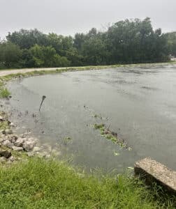 Water over the banks of Lake Sallateeska